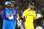 India Vs Australia scores, Australia, australia beats india by 4 wickets in the first t20, Rajiv gandhi