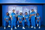 bcci, india jerseys cricket, bcci unveils new jerseys for indian cricket teams, 2019 world cup