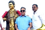 Superstar Krishna statue in Vijayawada, Kamal Haasan. Kamal Haasan in Vijayawada, kamal haasan unveiled statue of superstar krishna, Mayor