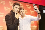 mahesh babu wax statue, prabhas statue bangkok, mahesh babu s wax statue for madame tussauds unveiled at hyderabad s amb cinemas, Namrata shirodkar