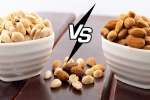 Peanuts, Peanuts vs Almonds for health, peanuts vs almonds for weight loss, Peanuts