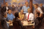 Trump, Leslie Stahl, trump mocked over white house painting, Coke