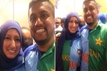Half-And-Half Indo-Pak Jerseys, Indo-Pak Jerseys, ind vs pak icc world cup 2019 indian pakistani couple spotted wearing half and half indo pak jerseys, Icc world cup 2019