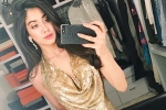 Jhanvi Kapoor debut, Jhanvi Kapoor first film, jhanvi kapoor sizzles in a gold outfit, Jhanvi kapoor