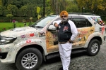 delhi to london by road bus service, delhi to london by road trip cost, meet 60 yr old traveler who completed road trip from delhi to london covering 33 countries in 150 days, Arnold