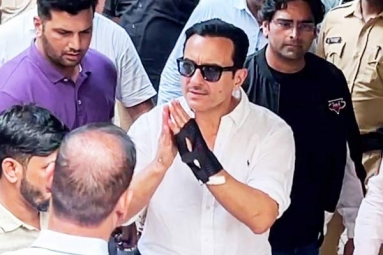 Saif Ali Khan walks out of hospital after getting discharged