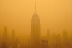 New York smog, New York smog, smog choking new york, Flights