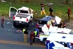 Texas Road accident breaking updates, Texas Road accident videos, texas road accident six telugu people dead, Christmas