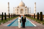Taj Mahal, India visit, president trump and the first lady s visit to taj mahal in agra, Taj mahal